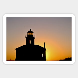 Lighthouse at Sunset. Sticker